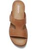 image:imageLittleplum Womens Sandals Arch Support Slides  Comfortable Flat Sandals for Women Summer Breathable Flipflops Walking Shoes for BeachTravelFashion Brown