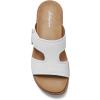 image:imageLittleplum Womens Sandals Arch Support Slides  Comfortable Flat Sandals for Women Summer Breathable Flipflops Walking Shoes for BeachTravelFashion White