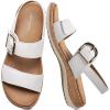 image:imageLittleplum Sandals for Women Arch Support  Comfortable Flat Womens Sandals Summer Breathable Adjustable Orthotic Walking Shoes for BeachTravelFashion Cream White