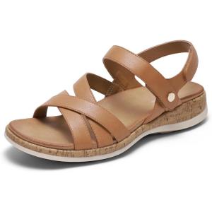 image:imageLittleplum Orthopedic Arch Support Sandals for Women Comfortable Walking Orthotic Flat Sandals with Adjustable StrapBrown
