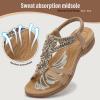 image:imageLittleplum Sandals for Women Handmade Arch Support Summer Womens sandals Comfort Walking Orthopedic Bohemian Flip FlopComfortable Apricot