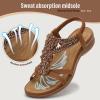 image:imageLittleplum Sandals for Women Handmade Arch Support Summer Womens sandals Comfort Walking Orthopedic Bohemian Flip FlopComfortable Brown