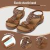 image:imageLittleplum Sandals for Women Handmade Arch Support Summer Womens sandals Comfort Walking Orthopedic Bohemian Flip FlopComfortable Brown