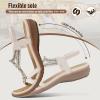 image:imageLittleplum Sandals for Women Handmade Arch Support Summer Womens sandals Comfort Walking Orthopedic Bohemian Flip FlopComfortable White