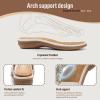 image:imageLittleplum Sandals for Women Handmade Arch Support Summer Womens sandals Comfort Walking Orthopedic Bohemian Flip FlopComfortable White