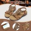 image:imageLittleplum Sandals for Women Handmade Arch Support Summer Womens sandals Comfort Walking Orthopedic Bohemian Flip FlopElegant Brown