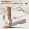 image:imageLittleplum Sandals for Women Handmade Arch Support Summer Womens sandals Comfort Walking Orthopedic Bohemian Flip FlopElegant White