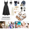 image:imageLittleplum Women Flat Sandals Orthopedic Arch Support Adjustable Strap Comfortable Summer Walking Sandals for Beach Travel Casual DressyCasual White