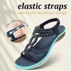image:imageLittleplum Womens Sandals Comfort Arch Support Sandals Summer Walking Shoes Casual Ankle Elastic Flip Flops ShoesRetro Royalblue