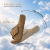 image:imageLittleplum Womens Slides Sandals with Arch Support  Soft Cushion Platform Wedge Sandals with Adjustable Buckle for IndoorOutdoor Lightweight Walking Beach Resort SlippersKhaki