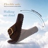 image:imageLittleplum Womens Slides Sandals with Arch Support  Soft Cushion Platform Wedge Sandals with Adjustable Buckle for IndoorOutdoor Lightweight Walking Beach Resort SlippersDark Brown