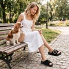 image:imageLittleplum Womens Slides Sandals with Arch Support  Soft Cushion Platform Wedge Sandals with Adjustable Buckle for IndoorOutdoor Lightweight Walking Beach Resort SlippersB Black