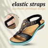 image:imageLittleplum Womens Arch Support Sandals Comfortable Orthopedic Walking Sandals Bohemian Summer Beach Flip FlopsClassic Black