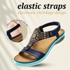 image:imageLittleplum Womens Arch Support Sandals Comfortable Orthopedic Walking Sandals Bohemian Summer Beach Flip FlopsClassic Dark Blue