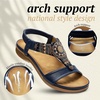 image:imageLittleplum Womens Arch Support Sandals Comfortable Orthopedic Walking Sandals Bohemian Summer Beach Flip FlopsClassic Dark Blue
