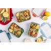 imageEllo Duraglass 34 Cup Meal Prep Sets 10Pc 5 Pack Set Glass Food Storage Container with Silicone Boot and Airtight BPAFree Plastic Lids Dishwasher Microwave and Freezer Safe Garden GoalsMelon