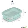 imageEllo Duraglass 34 Cup Meal Prep Sets 10Pc 5 Pack Set Glass Food Storage Container with Silicone Boot and Airtight BPAFree Plastic Lids Dishwasher Microwave and Freezer Safe Garden GoalsGarden Goals with Boot