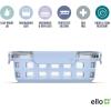 imageEllo Duraglass 34 Cup Meal Prep Sets 10Pc 5 Pack Set Glass Food Storage Container with Silicone Boot and Airtight BPAFree Plastic Lids Dishwasher Microwave and Freezer Safe Garden GoalsHalogen Blue with Sleeve