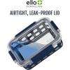 imageEllo Duraglass Mixed Meal Prep Sets LeakProof Glass Food Storage Containers with Silicone Sleeves and Airtight BPAFree Lids Dishwasher Microwave and Freezer SafeBlue La La Mixed Set