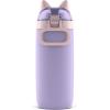 imageEllo Ellies 12oz Vacuum Insulated Stainless Steel Kids Water Bottle with Straw and Builtin Carrying Handle and LeakProof Locking Lid for School Backpack Lunchbox and Outdoor SportsCat