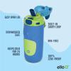 imageEllo Ellies 12oz Vacuum Insulated Stainless Steel Kids Water Bottle with Straw and Builtin Carrying Handle and LeakProof Locking Lid for School Backpack Lunchbox and Outdoor SportsDog
