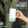 imageEllo Jane 18oz Ceramic Travel Mug with Handle SplashResistant Slider Lid and Builtin Coaster Perfect for Coffee and Tea BPA Free Dishwasher Safe Gift for Holiday Him Her Mothers DayGray