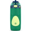 imageEllo Ellies 12oz Vacuum Insulated Stainless Steel Kids Water Bottle with Straw and Builtin Carrying Handle and LeakProof Locking Lid for School Backpack Lunchbox and Outdoor SportsDino