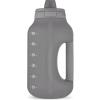 imageEllo Hydra 64oz Half Gallon Water Jug with Handle and Motivational Time Markers for All Day Hydration Plastic Reusable Water Bottle with Straw and Locking Leak Proof Lid BPA FreeGrey