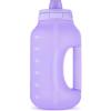 imageEllo Hydra 64oz Half Gallon Water Jug with Handle and Motivational Time Markers for All Day Hydration Plastic Reusable Water Bottle with Straw and Locking Leak Proof Lid BPA FreeLilac