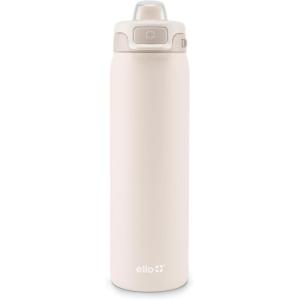 imageEllo Pop ampamp Fill Stainless Steel Water Bottle with Quick Fill Technology Double Walled Vacuum Insulated Metal Leak Proof Locking Lid Sip ampamp Chug BPA Free Holiday Gift for Him Her 22oz 32oz 40ozTonal Cream