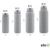 imageEllo Cooper 22oz Stainless Steel Water Bottle with Straw and Carry Handle Double Walled and Vacuum Insulated Metal Leak Proof Locking Lid with Soft Silicone Spout Reusable BPA Free BlackGray