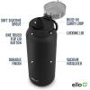 imageEllo Cooper 22oz Stainless Steel Water Bottle with Straw and Carry Handle Double Walled and Vacuum Insulated Metal Leak Proof Locking Lid with Soft Silicone Spout Reusable BPA Free BlackFiggy Pudding