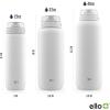 imageEllo Cooper 22oz Stainless Steel Water Bottle with Straw and Carry Handle Double Walled and Vacuum Insulated Metal Leak Proof Locking Lid with Soft Silicone Spout Reusable BPA Free BlackCoral