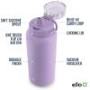 imageEllo Cooper 22oz Stainless Steel Water Bottle with Straw and Carry Handle Double Walled and Vacuum Insulated Metal Leak Proof Locking Lid with Soft Silicone Spout Reusable BPA Free BlackLilac
