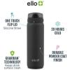 imageEllo Cooper 22oz Stainless Steel Water Bottle with Straw and Carry Handle Double Walled and Vacuum Insulated Metal Leak Proof Locking Lid with Soft Silicone Spout Reusable BPA Free BlackHalogen Blue