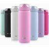 imageEllo Cooper 22oz Stainless Steel Water Bottle with Straw and Carry Handle Double Walled and Vacuum Insulated Metal Leak Proof Locking Lid with Soft Silicone Spout Reusable BPA Free BlackBubblegum