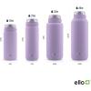 imageEllo Cooper 22oz Stainless Steel Water Bottle with Straw and Carry Handle Double Walled and Vacuum Insulated Metal Leak Proof Locking Lid with Soft Silicone Spout Reusable BPA Free BlackLilac
