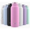 imageEllo Cooper 22oz Stainless Steel Water Bottle with Straw and Carry Handle Double Walled and Vacuum Insulated Metal Leak Proof Locking Lid with Soft Silicone Spout Reusable BPA Free BlackBubblegum