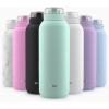 imageEllo Cooper 22oz Stainless Steel Water Bottle with Straw and Carry Handle Double Walled and Vacuum Insulated Metal Leak Proof Locking Lid with Soft Silicone Spout Reusable BPA Free BlackYucca