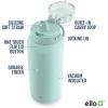imageEllo Cooper 22oz Stainless Steel Water Bottle with Straw and Carry Handle Double Walled and Vacuum Insulated Metal Leak Proof Locking Lid with Soft Silicone Spout Reusable BPA Free BlackYucca