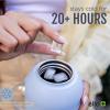 imageEllo Cooper 22oz Stainless Steel Water Bottle with Straw and Carry Handle Double Walled and Vacuum Insulated Metal Leak Proof Locking Lid with Soft Silicone Spout Reusable BPA Free BlackFiggy Pudding