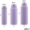 imageEllo Cooper 22oz Stainless Steel Water Bottle with Straw and Carry Handle Double Walled and Vacuum Insulated Metal Leak Proof Locking Lid with Soft Silicone Spout Reusable BPA Free BlackLilac