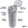 imageEllo Cooper 22oz Stainless Steel Water Bottle with Straw and Carry Handle Double Walled and Vacuum Insulated Metal Leak Proof Locking Lid with Soft Silicone Spout Reusable BPA Free BlackGray