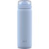imageEllo Cooper 22oz Stainless Steel Water Bottle with Straw and Carry Handle Double Walled and Vacuum Insulated Metal Leak Proof Locking Lid with Soft Silicone Spout Reusable BPA Free BlackHalogen Blue