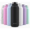 imageEllo Cooper 22oz Stainless Steel Water Bottle with Straw and Carry Handle Double Walled and Vacuum Insulated Metal Leak Proof Locking Lid with Soft Silicone Spout Reusable BPA Free BlackBlack