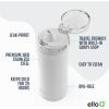 imageEllo Cooper 22oz Stainless Steel Water Bottle with Straw and Carry Handle Double Walled and Vacuum Insulated Metal Leak Proof Locking Lid with Soft Silicone Spout Reusable BPA Free BlackWhite