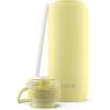 imageEllo Cooper 22oz Stainless Steel Water Bottle with Straw and Carry Handle Double Walled and Vacuum Insulated Metal Leak Proof Locking Lid with Soft Silicone Spout Reusable BPA Free BlackLemonade