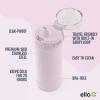 imageEllo Cooper 22oz Stainless Steel Water Bottle with Straw and Carry Handle Double Walled and Vacuum Insulated Metal Leak Proof Locking Lid with Soft Silicone Spout Reusable BPA Free BlackCashmere Pink