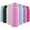 imageEllo Cooper 22oz Stainless Steel Water Bottle with Straw and Carry Handle Double Walled and Vacuum Insulated Metal Leak Proof Locking Lid with Soft Silicone Spout Reusable BPA Free BlackBubblegum