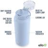 imageEllo Cooper 22oz Stainless Steel Water Bottle with Straw and Carry Handle Double Walled and Vacuum Insulated Metal Leak Proof Locking Lid with Soft Silicone Spout Reusable BPA Free BlackHalogen Blue